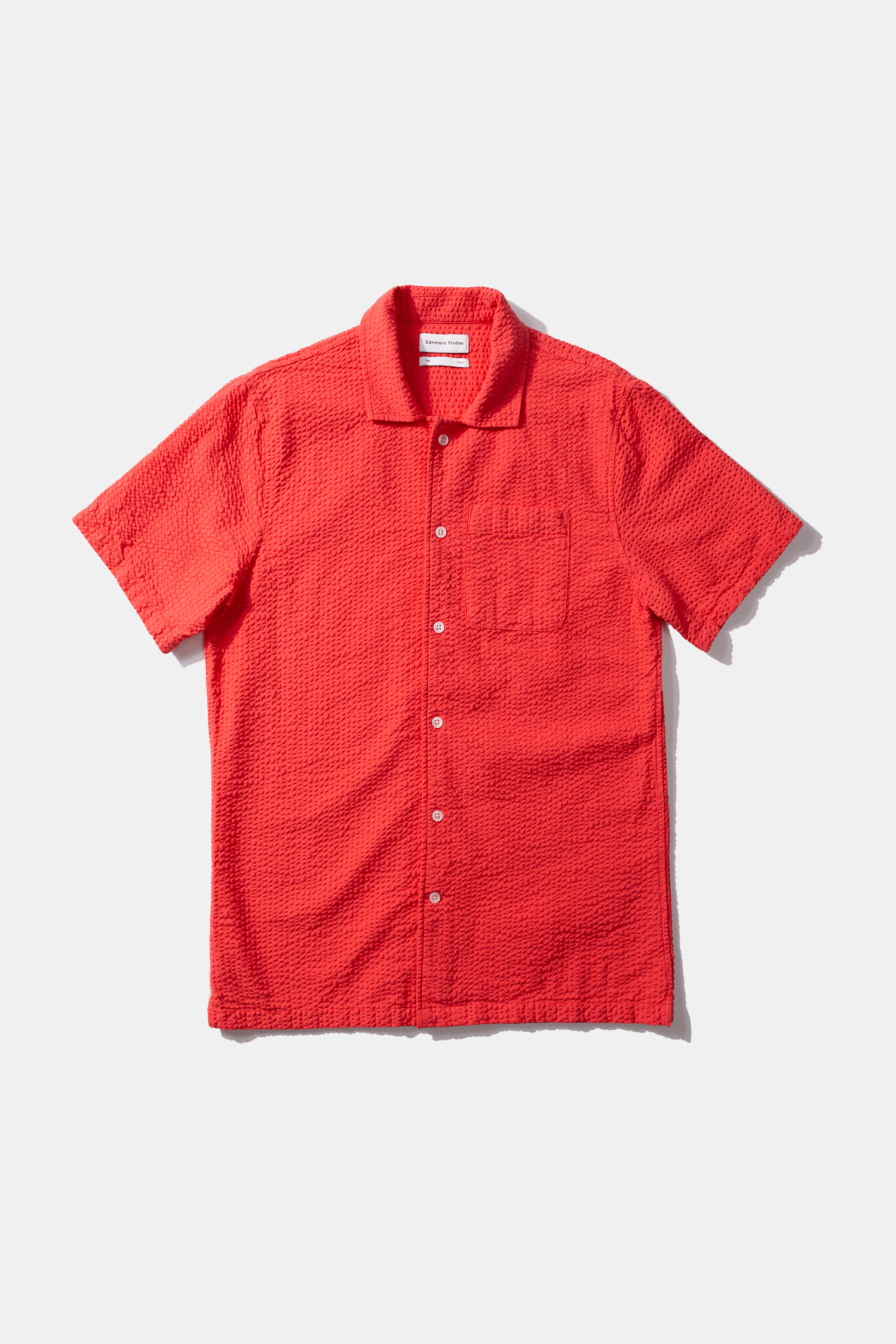 Seersucker Short Sleeve Red