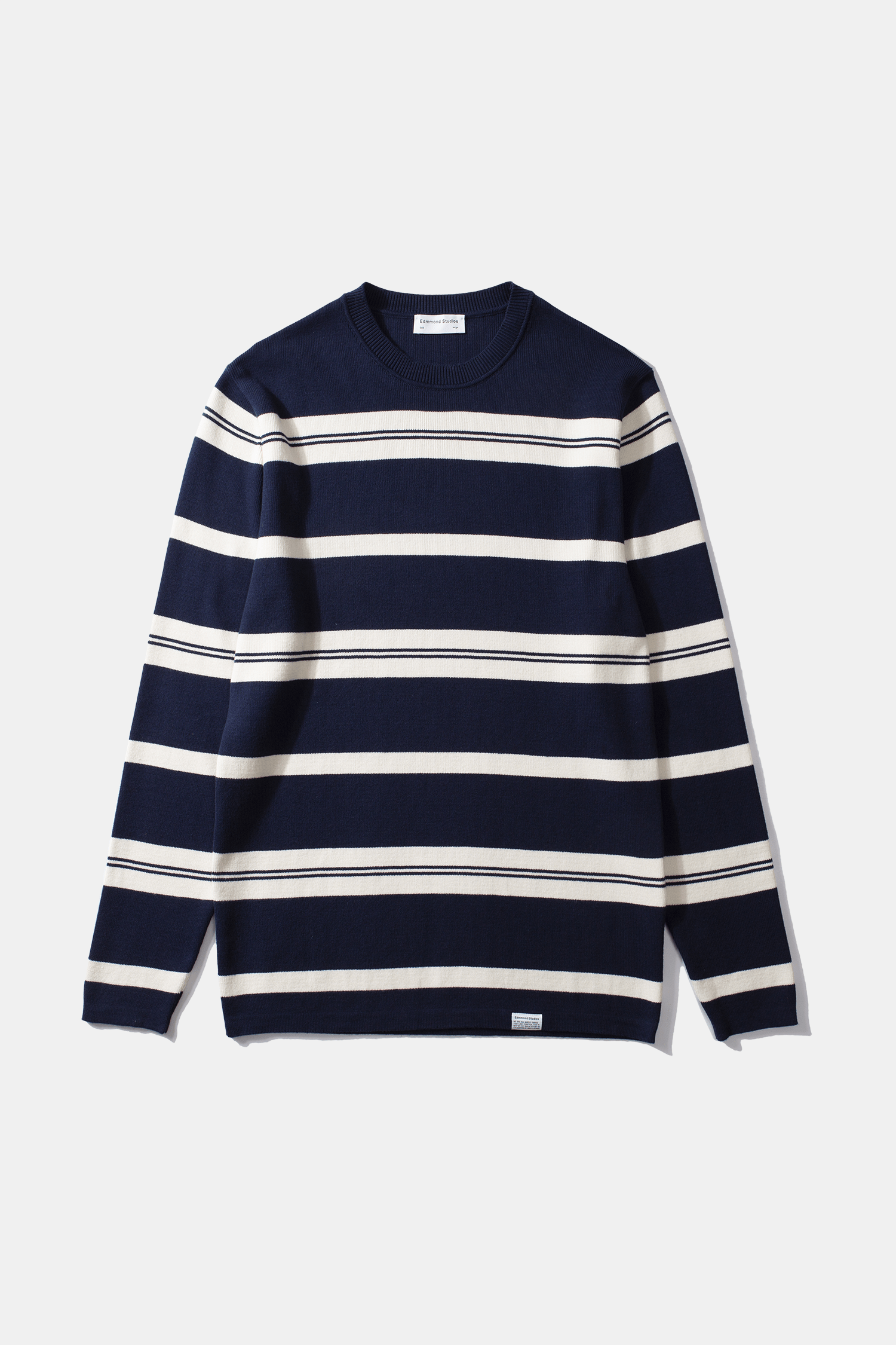 Hairy Stripe Crew Sweater in ivory/navy – Stüssy
