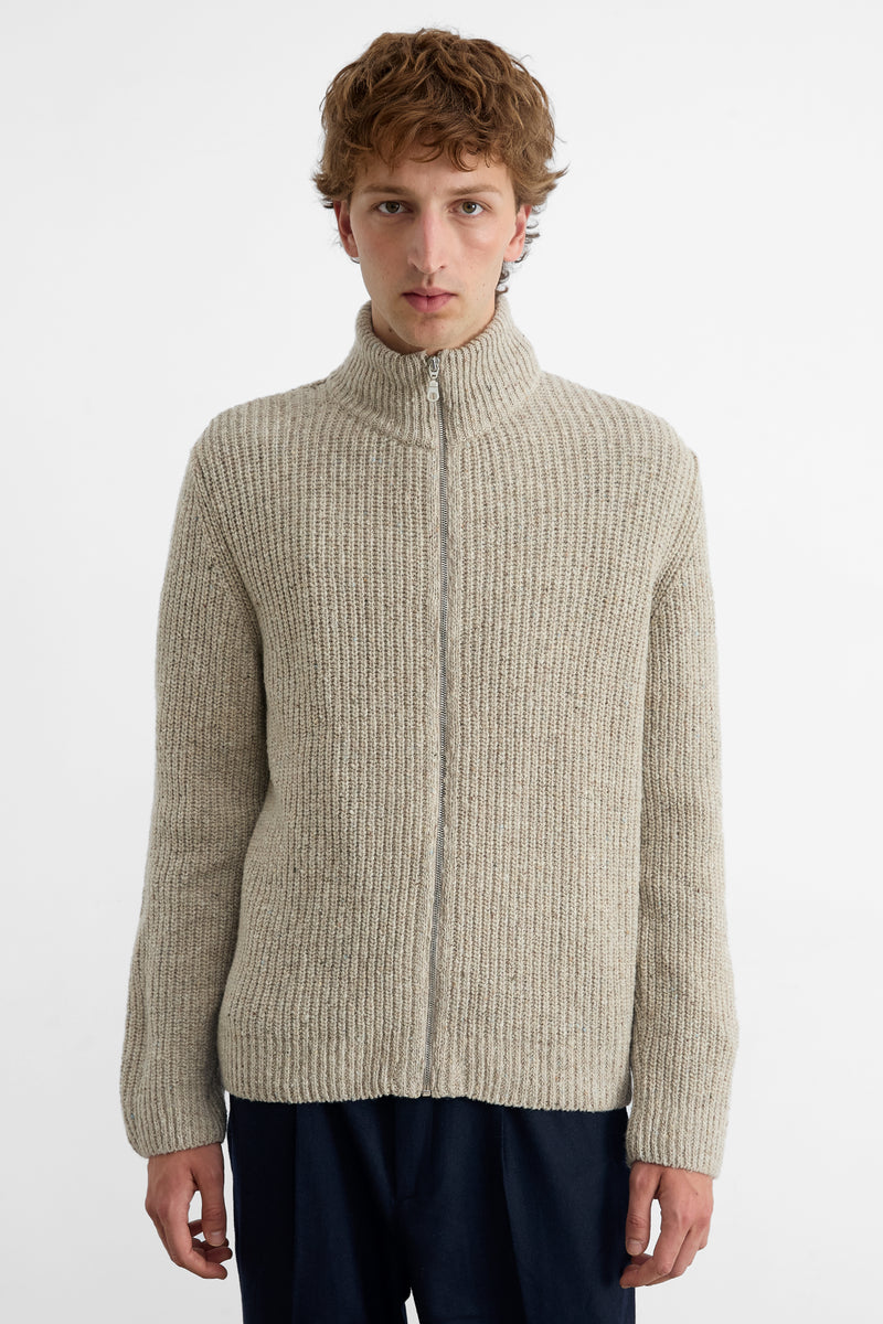 PARIS CARDIGAN LIGHT GREY MELANGE