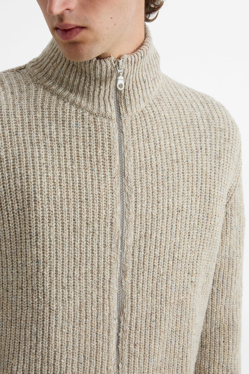 PARIS CARDIGAN LIGHT GREY MELANGE