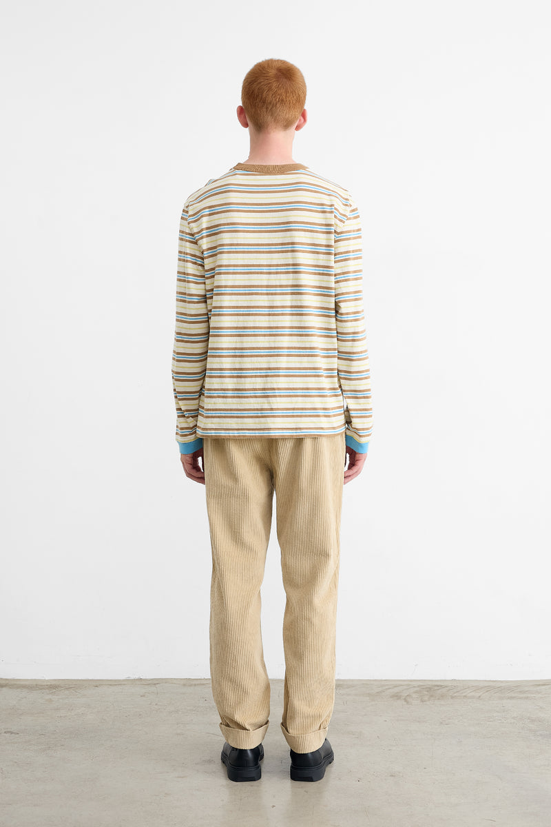 LOGO STRIPES LS OFF WHITE