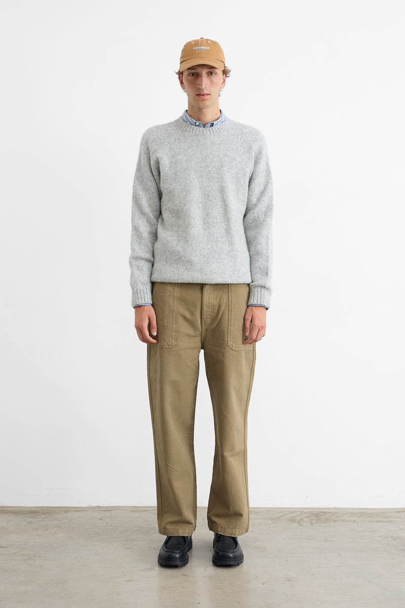 GLASGOW SWEATER LIGHT GREY MELANGE