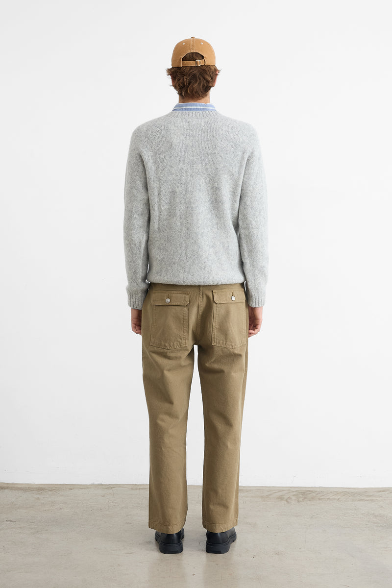 GLASGOW SWEATER LIGHT GREY MELANGE