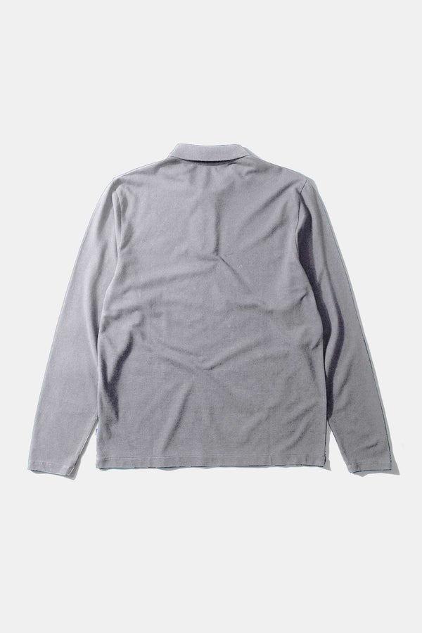 WILSON POLO LS LIGHT GREY MELANGE