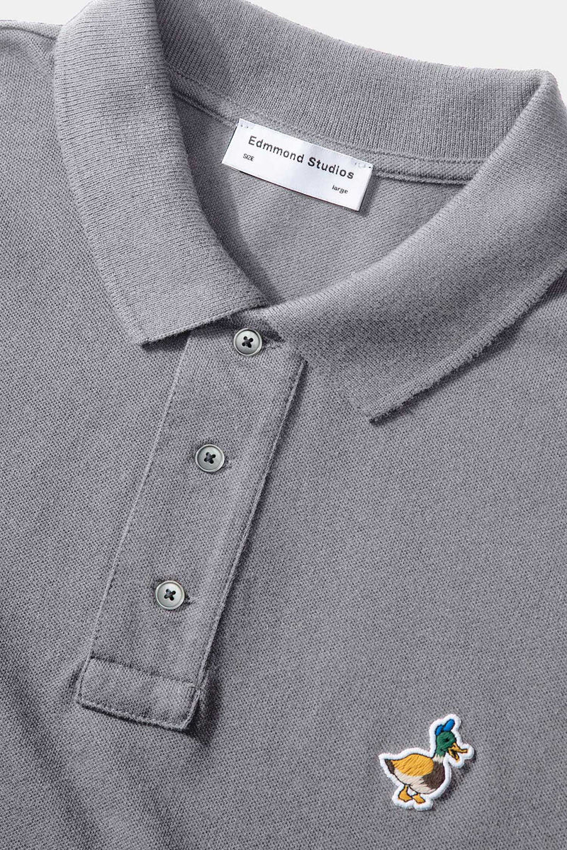 WILSON POLO LS LIGHT GREY MELANGE