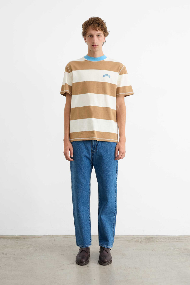 STRIPED TOP BROWN