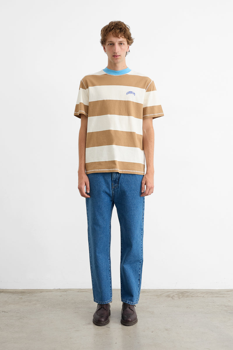 STRIPED TOP BROWN