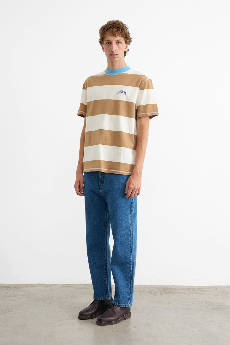 STRIPED TOP BROWN