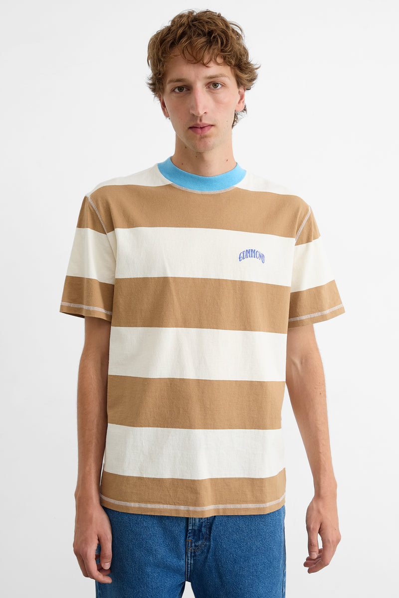 STRIPED TOP BROWN