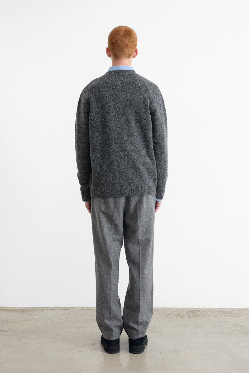 DUCK PATCH CARDIGAN GREY
