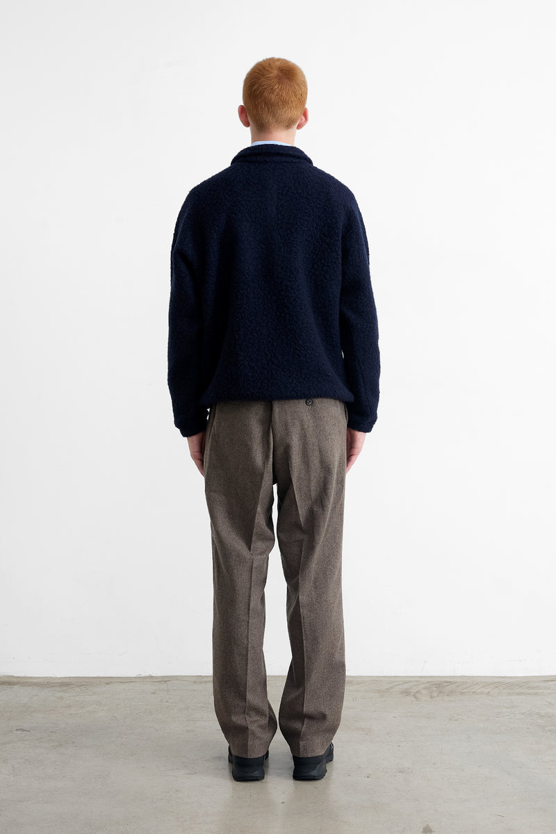 UNCONVETIONAL ZIP POLO NAVY