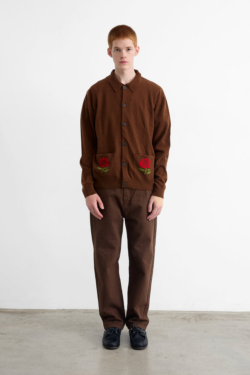 DOPPEL CARDIGAN CHOCOLATE