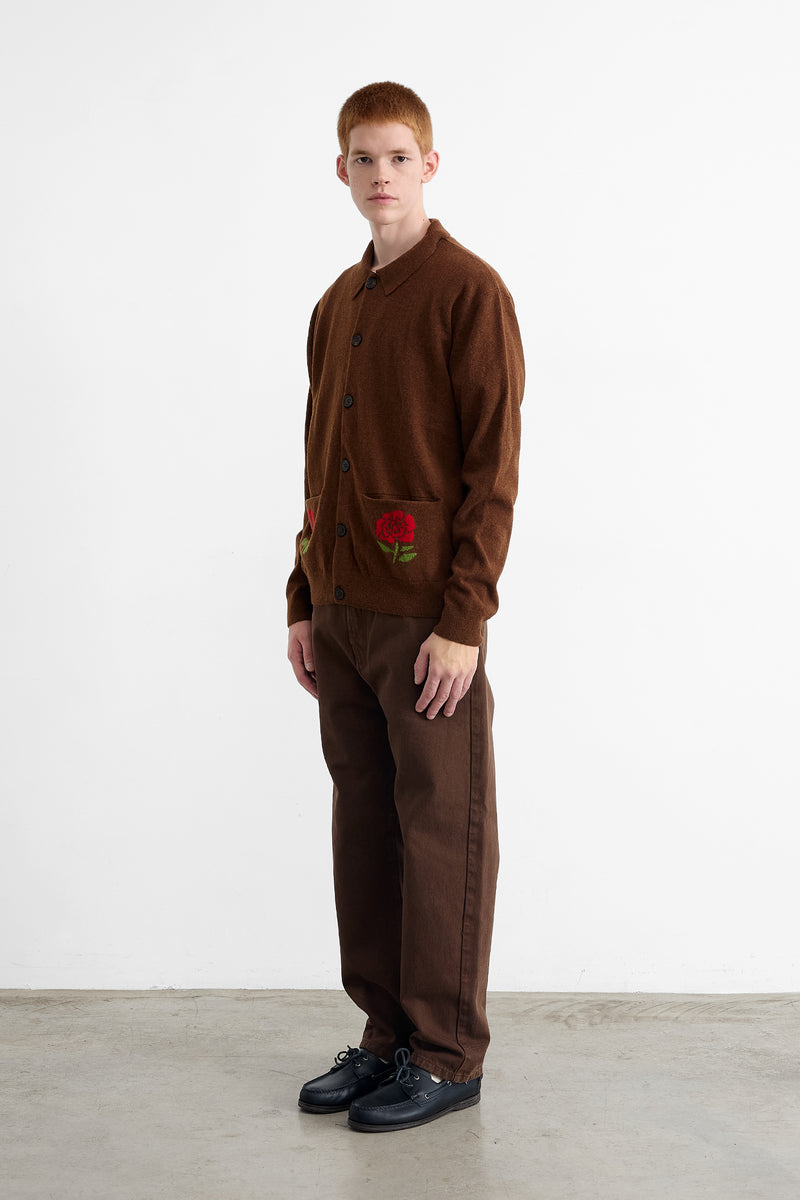 DOPPEL CARDIGAN CHOCOLATE