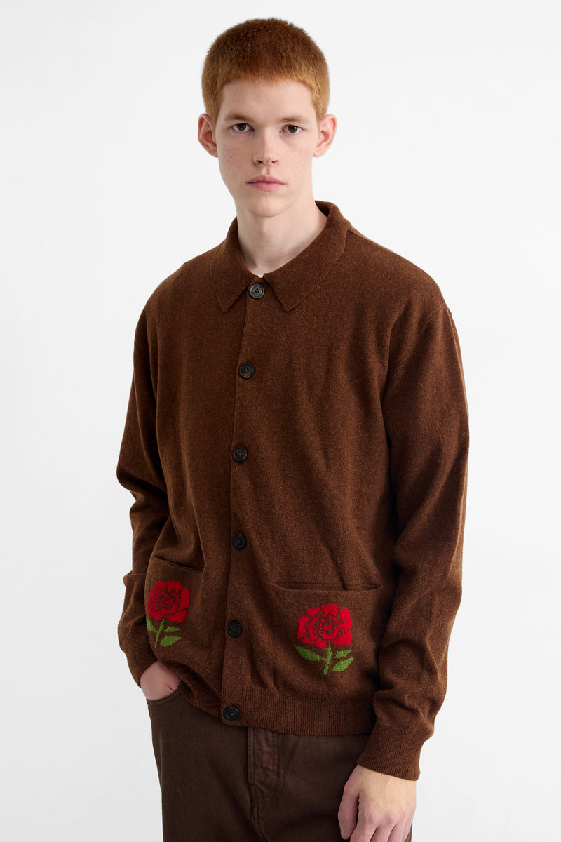 DOPPEL CARDIGAN CHOCOLATE