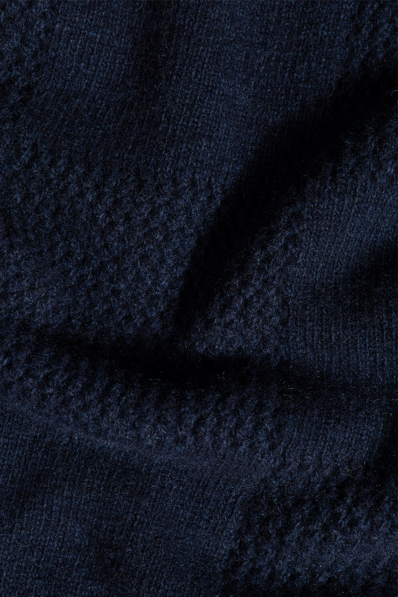 CHECKMATE SWEATER NAVY
