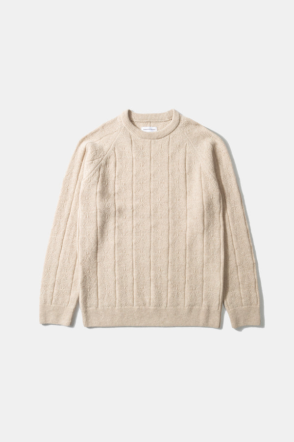 CHECKMATE SWEATER TAN