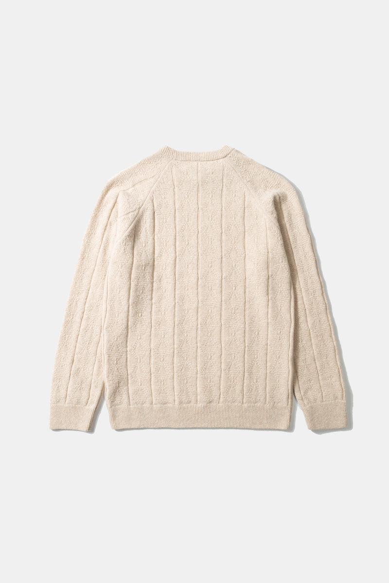 CHECKMATE SWEATER TAN