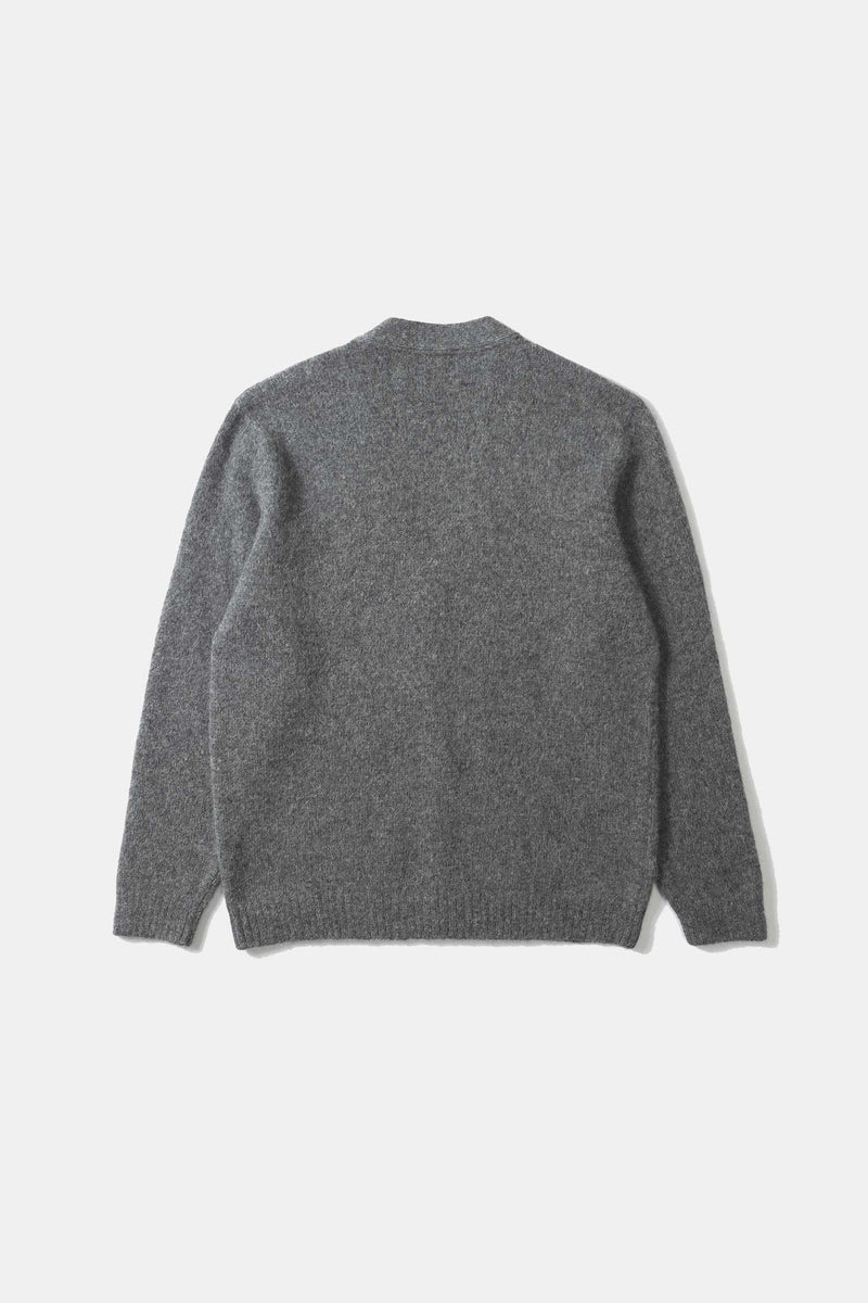 DUCK PATCH CARDIGAN GREY