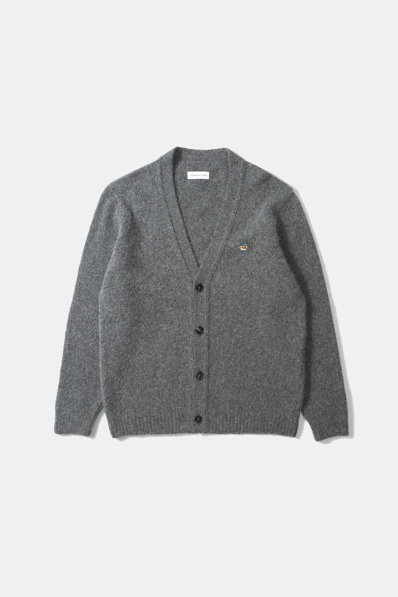 DUCK PATCH CARDIGAN GREY