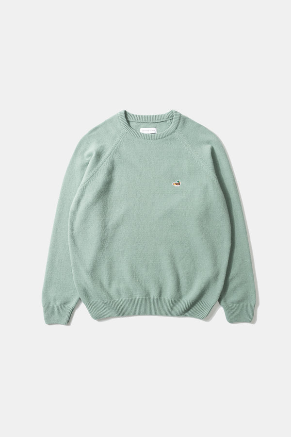 DUCK PATCH SWEATER SAGE GREEN