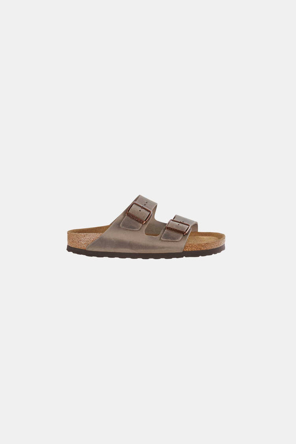 Birkenstock: ARIZONA NATURAL LEATHER OILED TABACCO BROWN