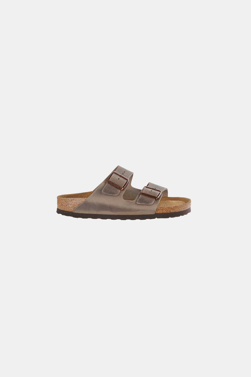 Birkenstock: ARIZONA NATURAL LEATHER OILED TABACCO BROWN