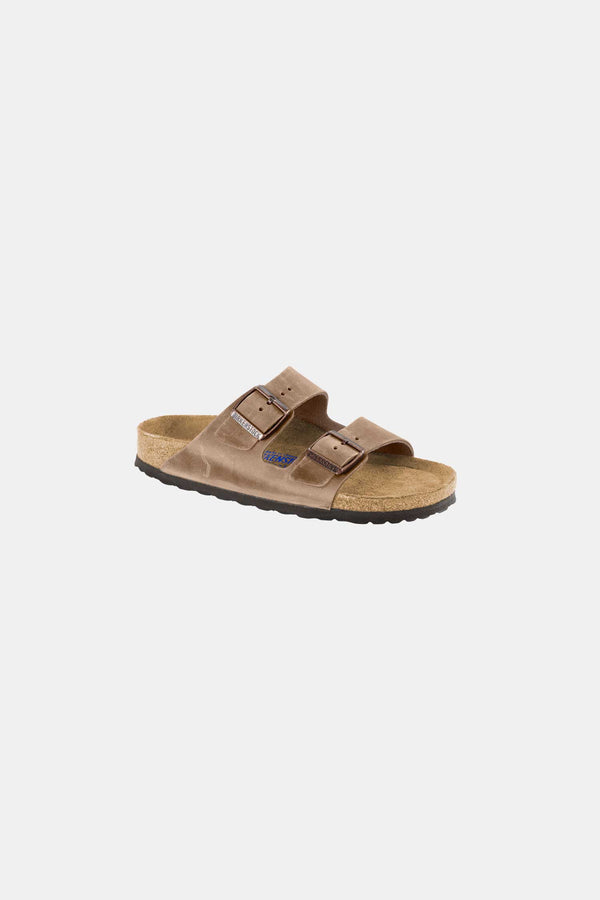 Birkenstock: ARIZONA NATURAL LEATHER OILED TABACCO BROWN