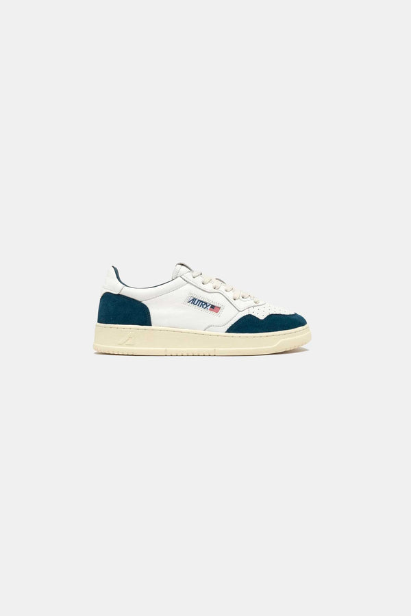 AUTRY MEDALIST LOW MAN - GOAT/SUEDE WHT/CAPRI  AULMGS41