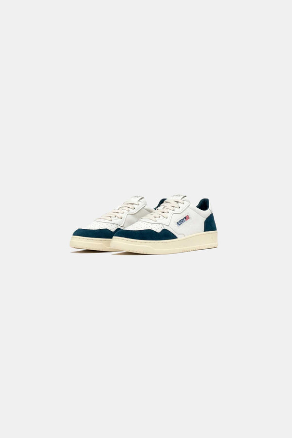 AUTRY MEDALIST LOW MAN - GOAT/SUEDE WHT/CAPRI  AULMGS41