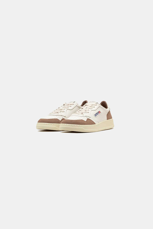 AUTRY MEDALIST LOW MAN - LEAT/SUEDE WHT/MOREL AULMLS01