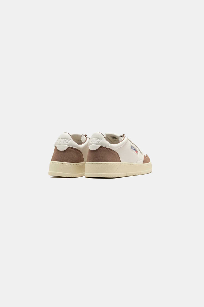 AUTRY MEDALIST LOW MAN - LEAT/SUEDE WHT/MOREL AULMLS01
