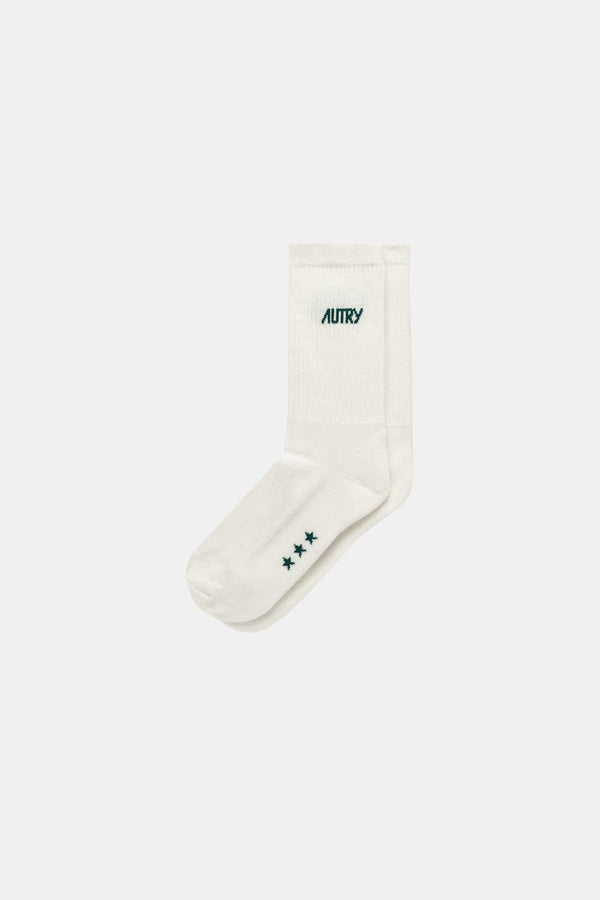 AUTRY SOCKS STARS CREAM/GRN