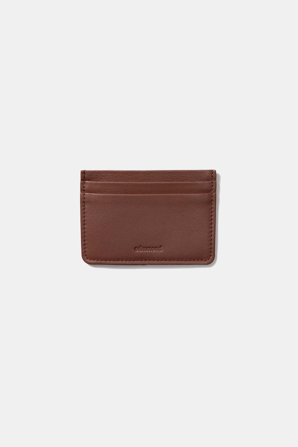 FOLD CARD HOLDER BROWN