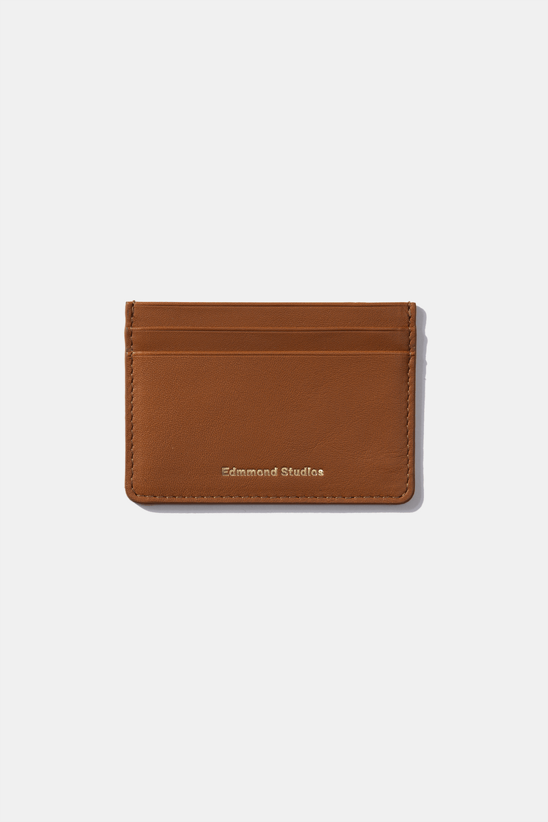 FOLD CARD HOLDER BROWN