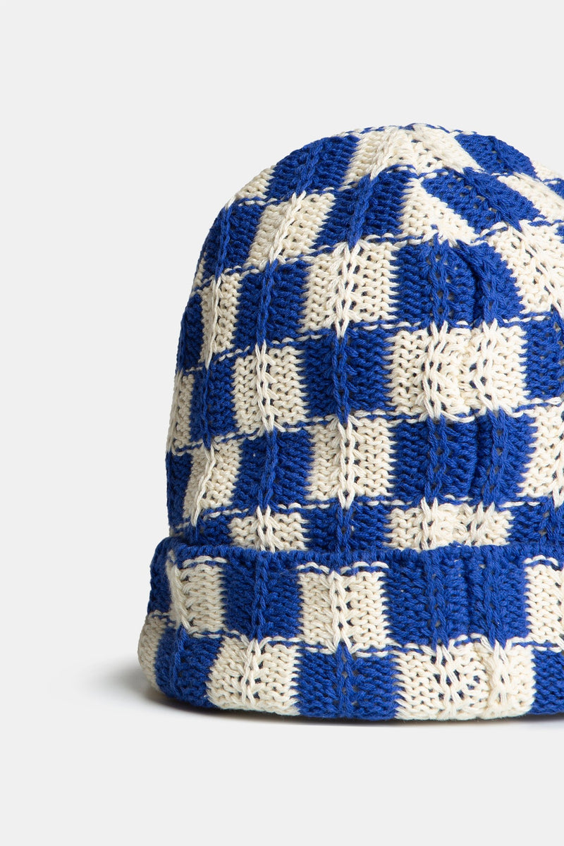 KNIT BEANIE DK BLUE