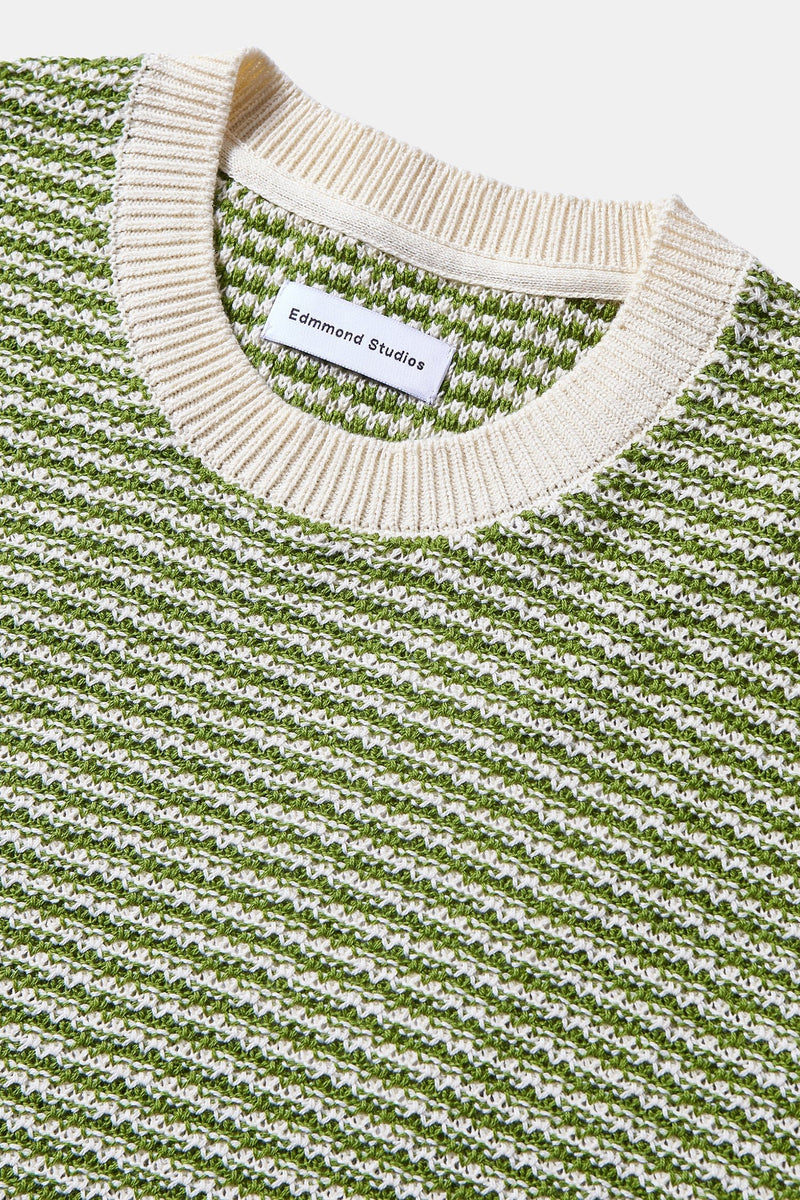 KNITTED T-SHIRT GREEN