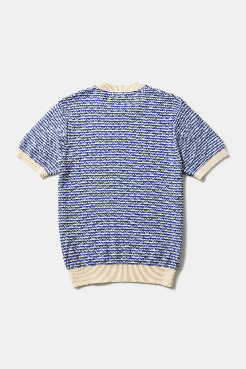 KNITTED T-SHIRT DK BLUE