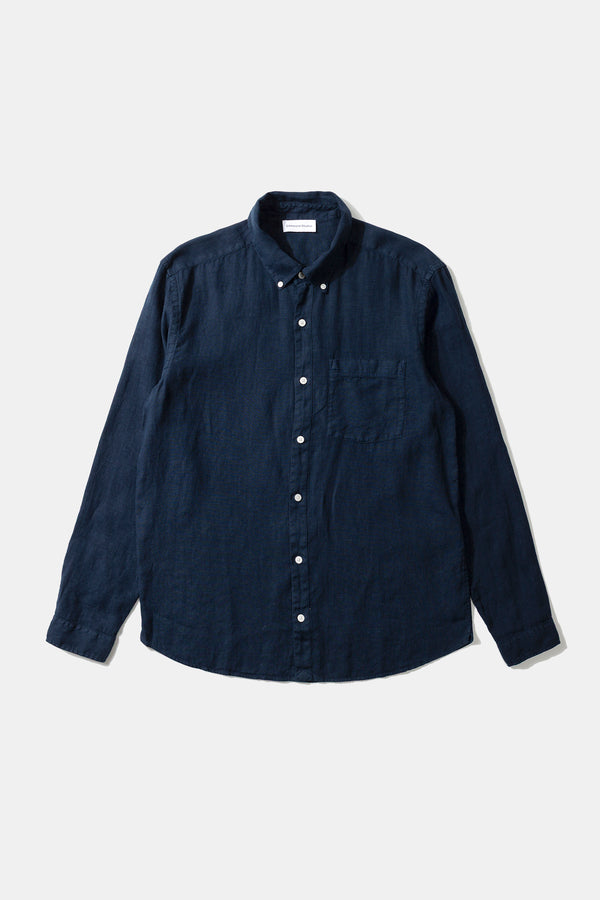 LINEN SHIRT navy – edmmond.com