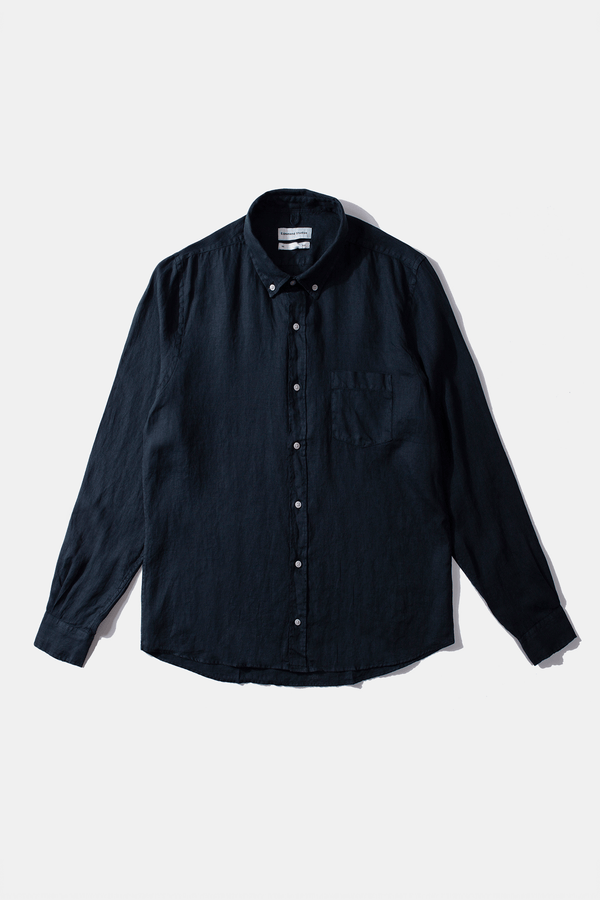 LINEN SHIRT NAVY