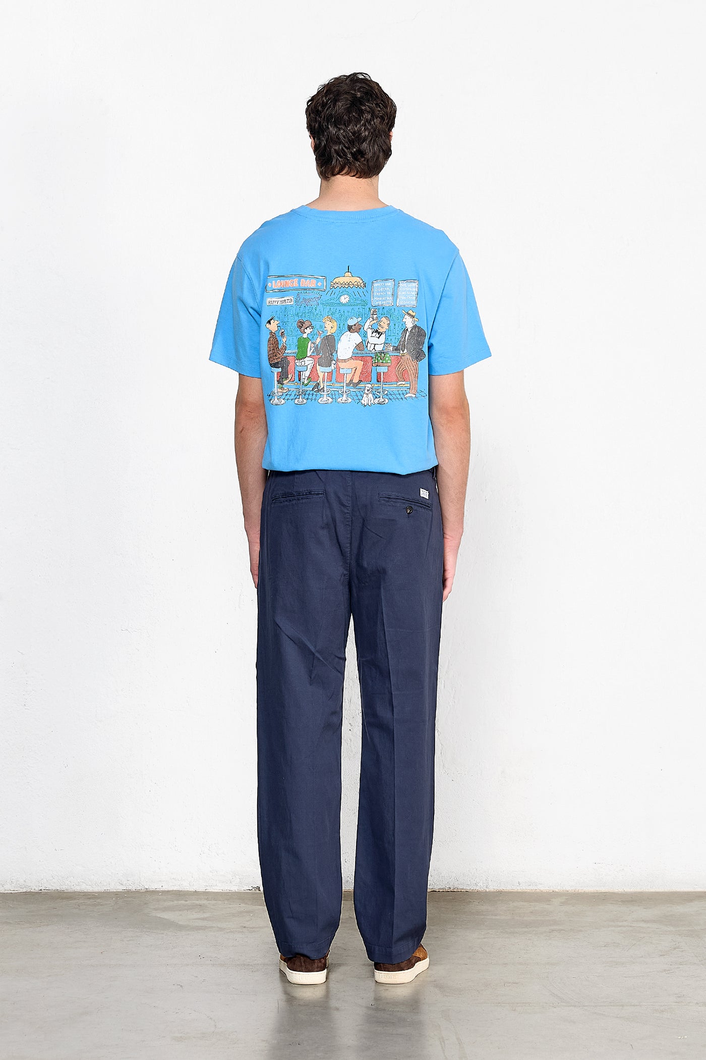 Tシャツ・カットソー EDMMOND STUDIOS LOUNGE BAR T-SHIRT LOUNGE BAR WHITE – edmmond.com