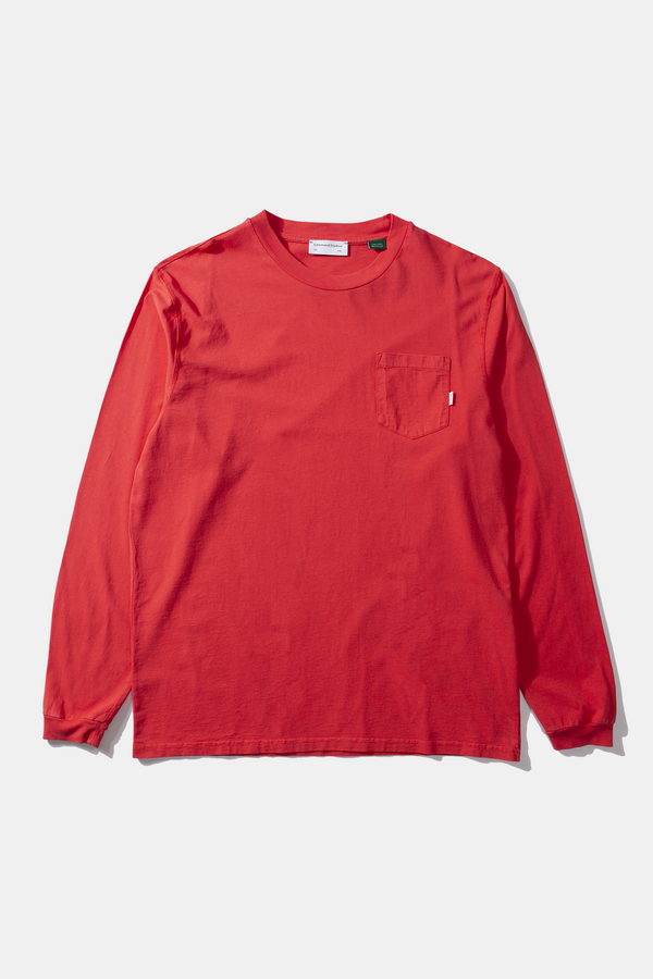 POCKET CORE TEE LS RED