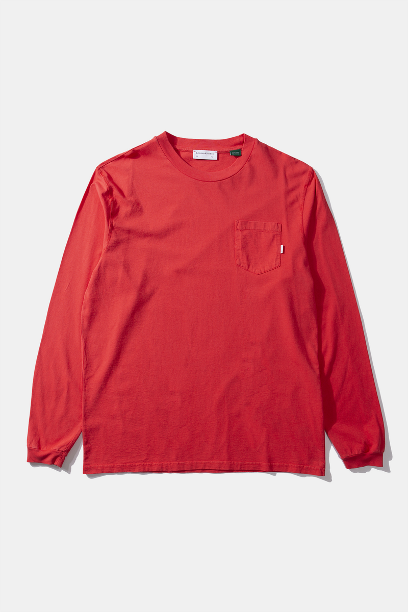 POCKET CORE TEE LS RED