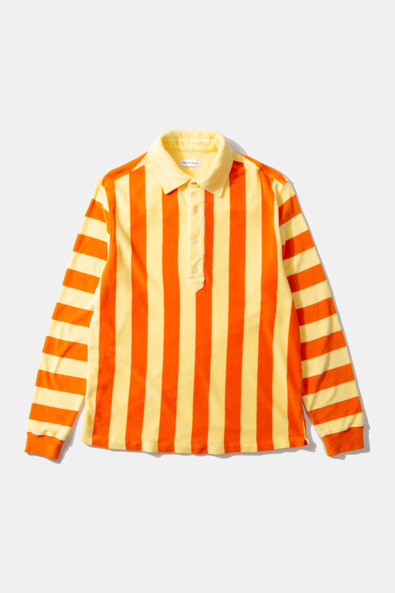POOL POLO STRIPES (plain orange)