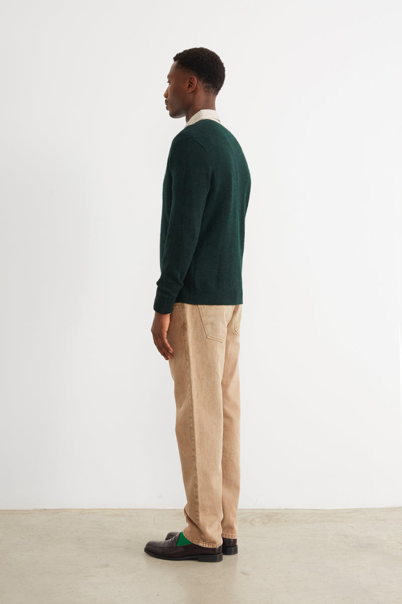 TENNIS SWEATER DARK GREEN