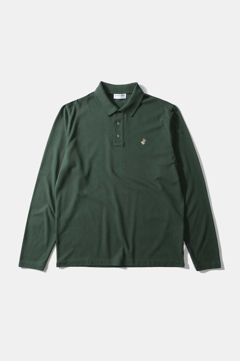 WILSON POLO LS DK GREEN