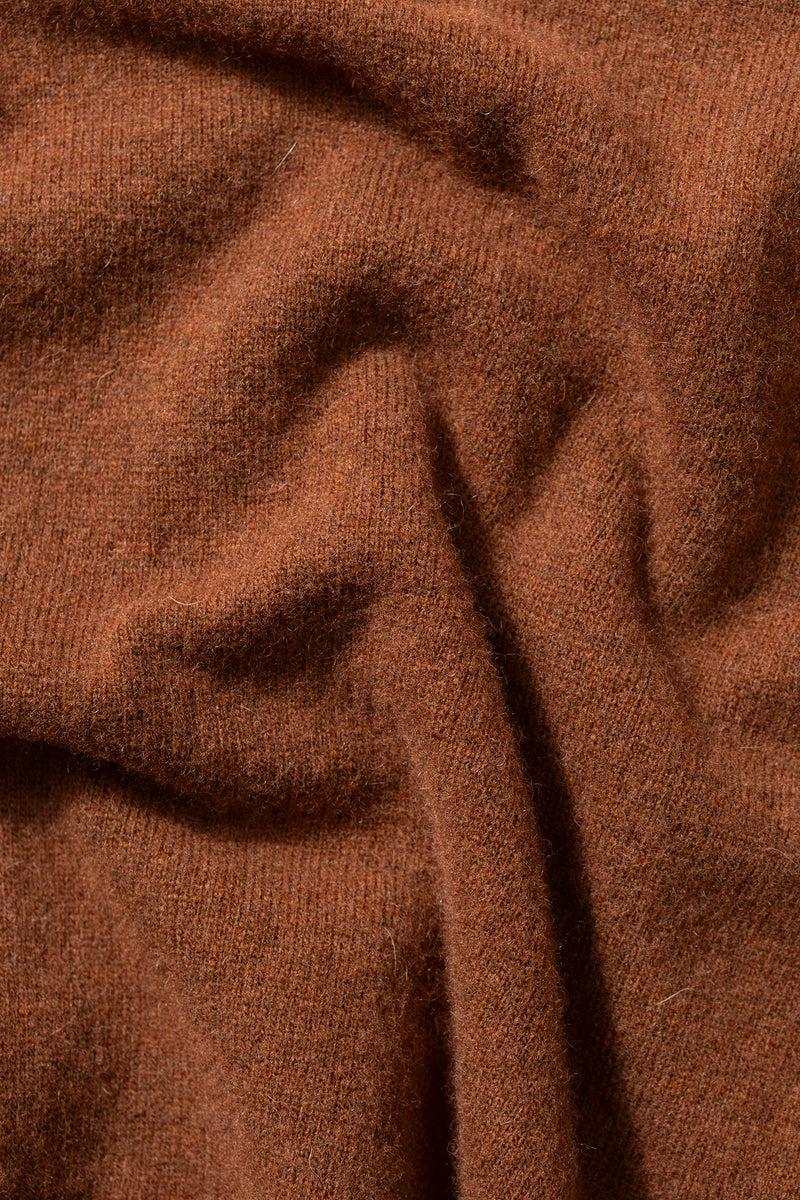 WOOL POLO CHOCOLATE