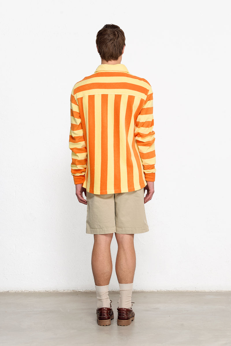 POOL POLO STRIPES (plain orange)