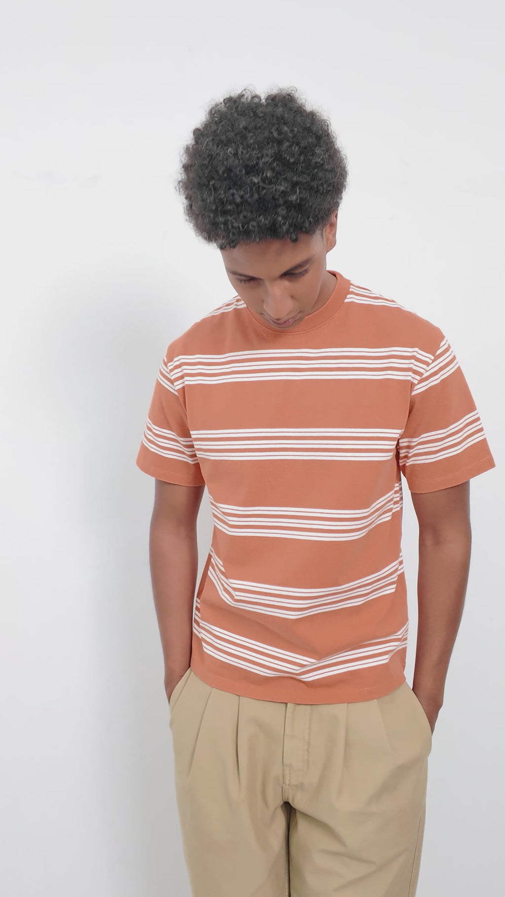 MULTISTRIPES TSHIRT ORANGE