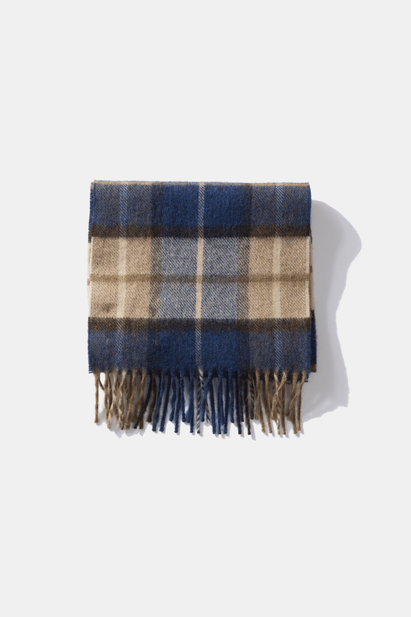 Checked Lambswool Scarf