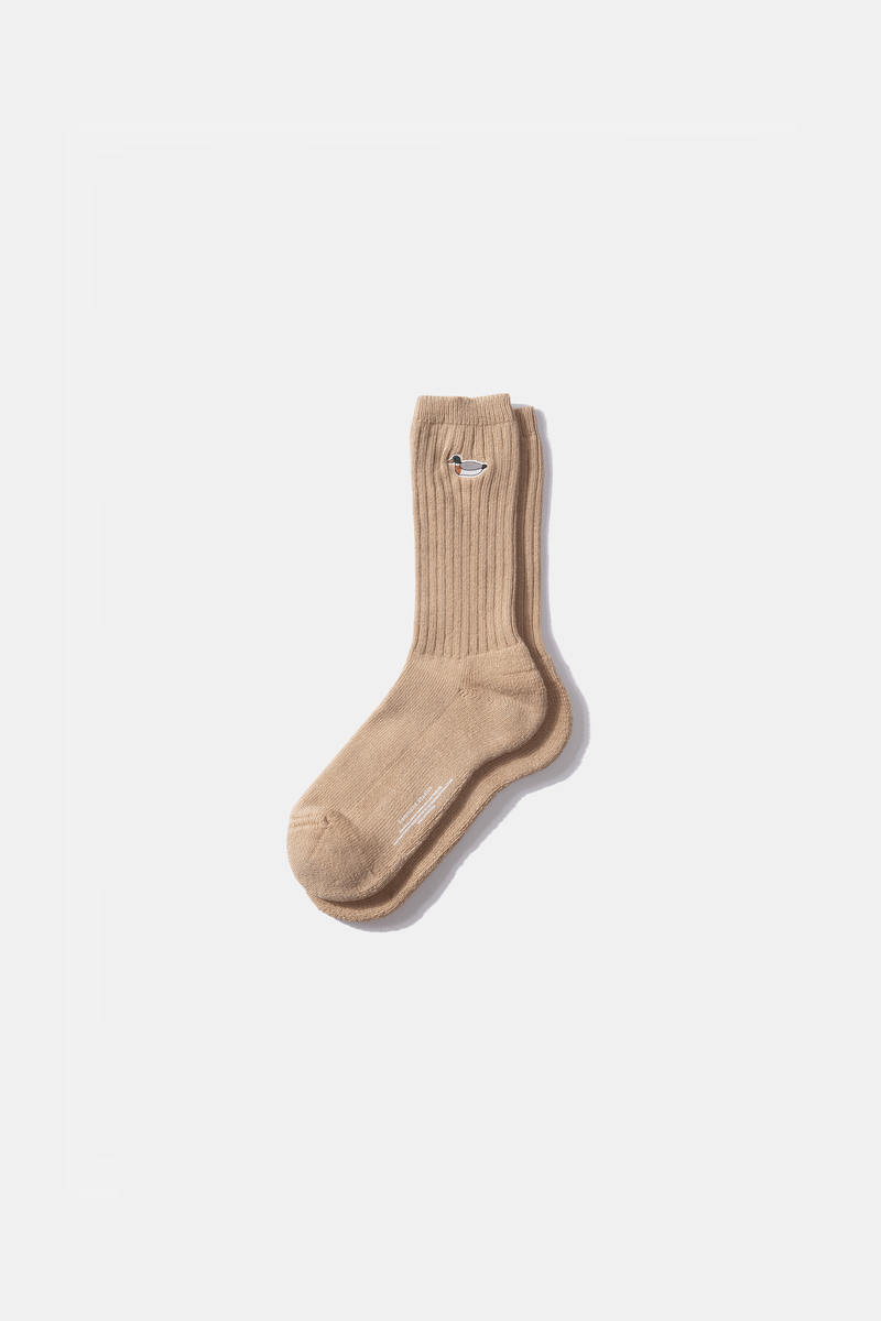 DUCK SOCKS PLAIN TAN